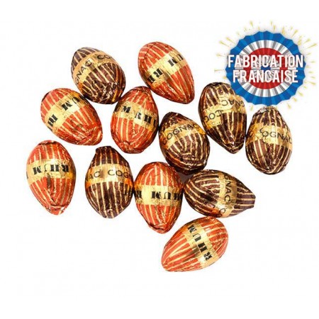 Oeufs chocolat noir liqueurs