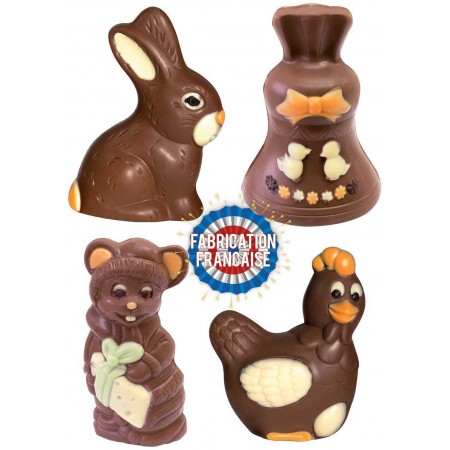 Lot cloche + poule + lapin...