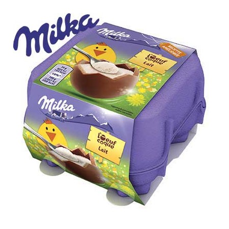Oufs coque Milka chocolat lait