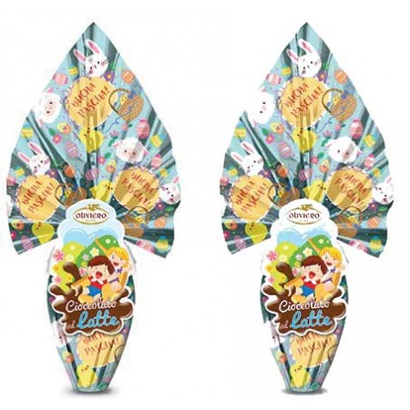 Lot 2Œufs flamme chocolat lait